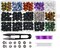 Natural Stone Beads Kit, 8mm Round Amethyst & Lava Stones with Jewelry Tools